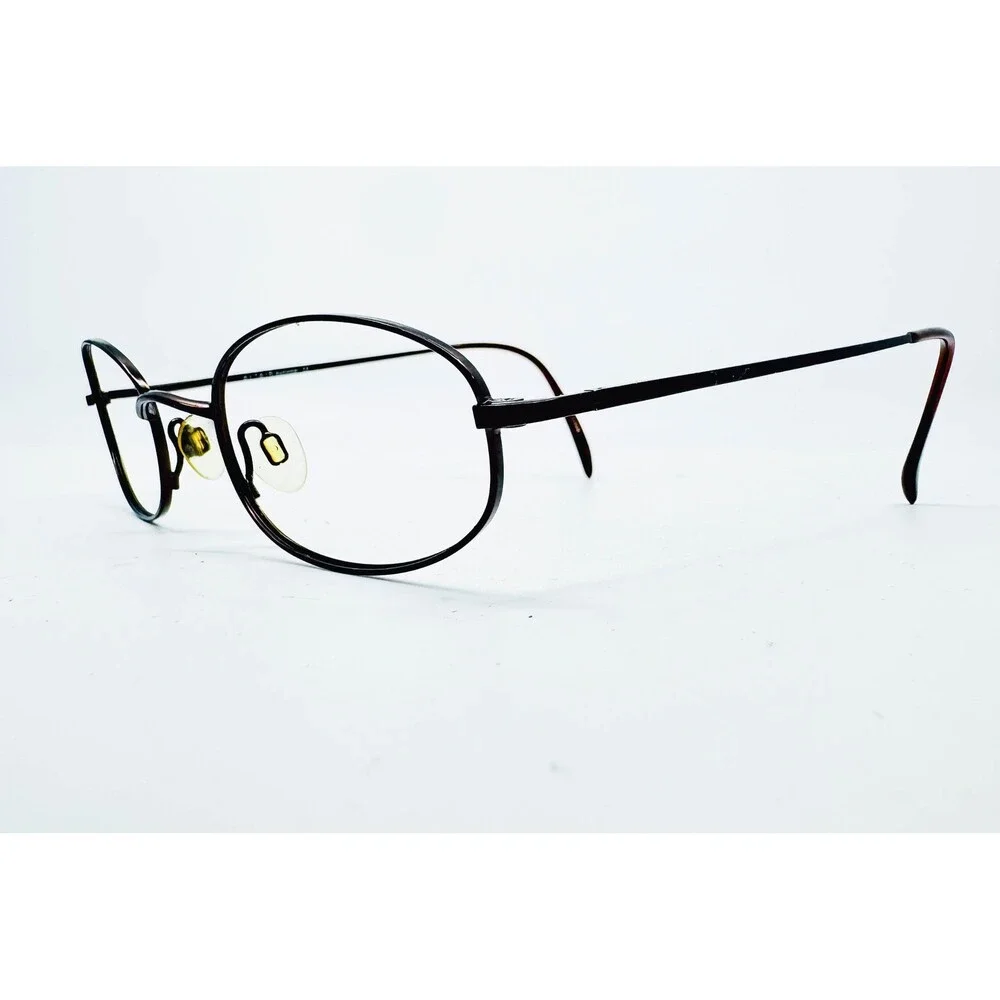 Altair Eyeglasses Mens Womens Matte Brown A102 Oval Metal Frames 135